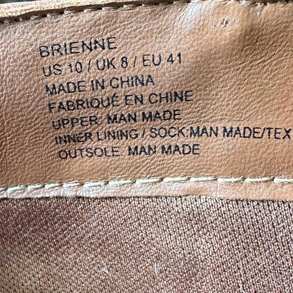 Tan Chunky Platform Square Toe Boots - image 6